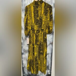 Nanette Nanette Lepore Snake Print High-Low Dress